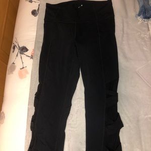 Cropped leggings athleta with mesh sides